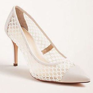 Ann Taylor Mila Mesh Pump in Ecru - Retail $138 New Without Box - Size 10